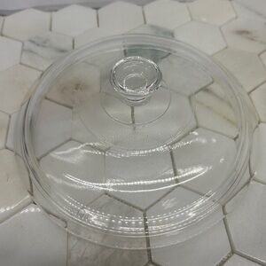 Pyrex Corning Replacement Lid 7" Clear Glass 406 Round